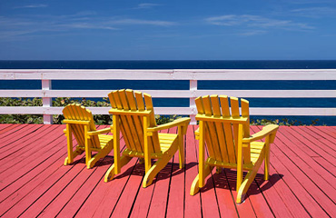 Redwood Decking in Bellflower