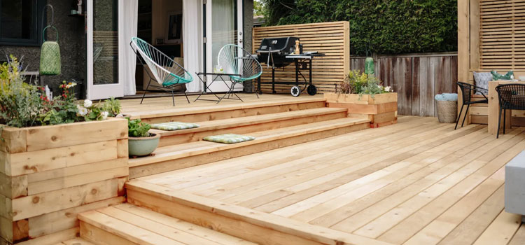 Cedar Decking in Bellflower, CA