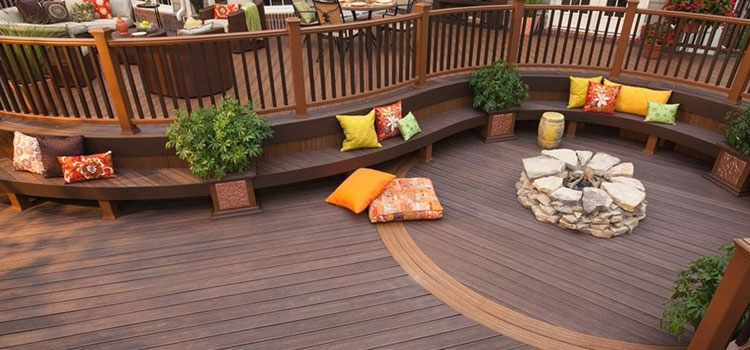 Gray TREX Decking in Bellflower, CA