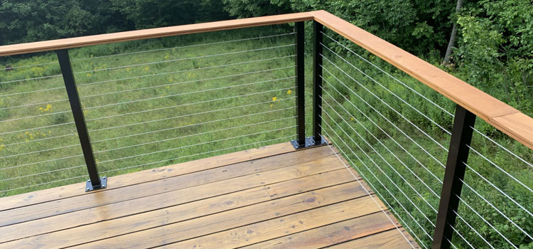 Installing Deck Cable Railing in Bellflower, CA